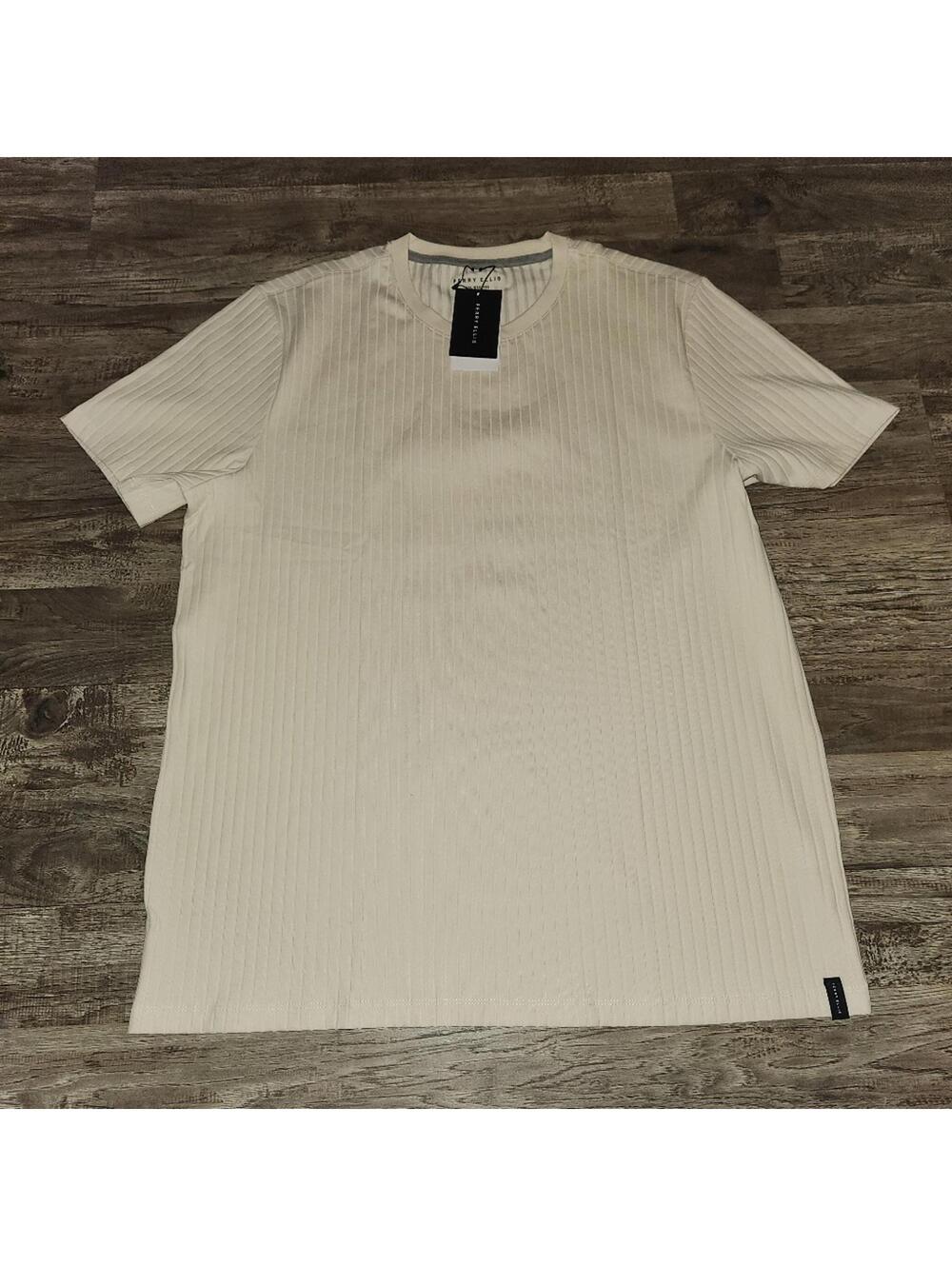 Perry Ellis Ribbed Crew Neck Tee - Picture 7 of 7